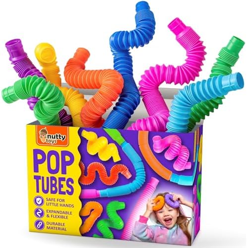 nutty toys Pop Tubes Sensory Toys Endless Creativity Fun for