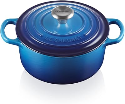 Le Creuset Signature Enamelled Cast Iron Round Casserole Azure 20 cm 1.8L