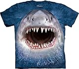 The Mountain Men's Wicked Nasty Shark Adult T-Shirt, Blue, Small