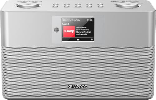KENWOOD CR-ST100S-S Radio estéreo Inteligente, Radio por Internet, Dab+, WLAN, Plateado