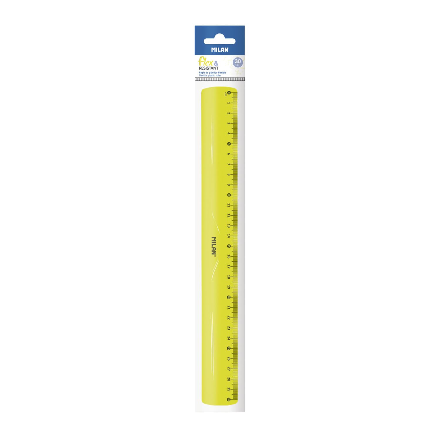 Blister Ruler 30 cm Yellow NEW