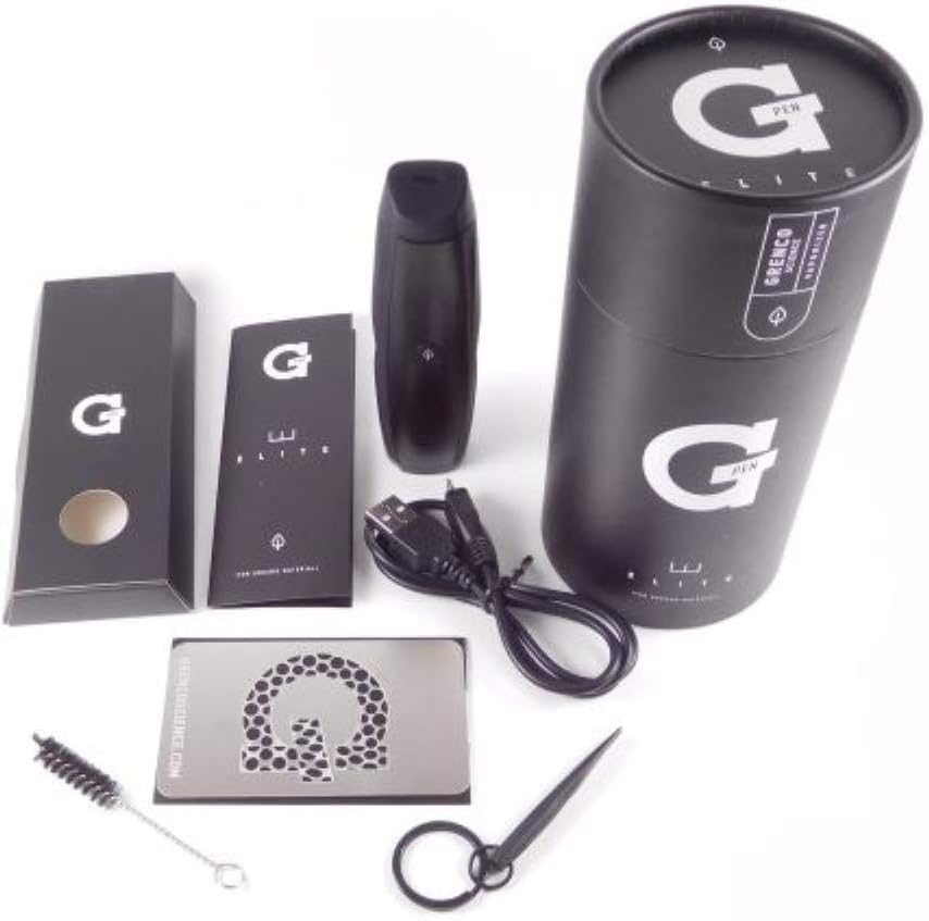 Grenco Science G Pen Elite Portable Vaporizer Compatible With Dry Herbs Complete Kit Black Amazon Co Uk Health Personal Care