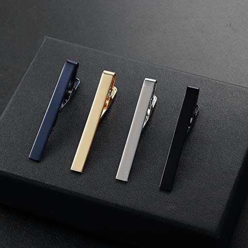 image for Yadoca 8 Pcs Tie Clips for Men Tie Bar Clip Set Wedding Business Regul