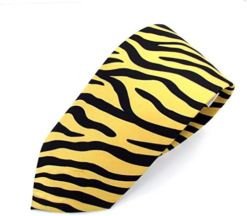Animal Print Neckties (Zebra Gold/Black)