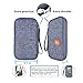 NO.2 BAG Travel Wallet Passport Holder RFID Document Organizer Waterproof Family Passport Holder Blocking Document Organizer Bag 9.1 x 5.2 x 1.2 inch Gray
