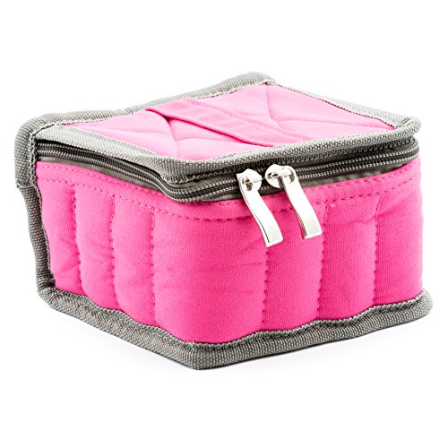 Essential Oil Carrying Case - Travel Organizer with Handle. Holds 16 Bottles. Small Storage Holder Bag is Best For Keeping Your Oils Safe. Adjustable Dividers Provide Versatility for 5ml - 15ml Vials.