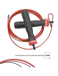 GUARD & REVIVAL TREAT Sistema de entrenamiento de cuerda de saltar   Ajuste sin herramienta + 2 x cuerda de velocidad (10 pies y 11.5"), cuerda de salto para ejercicio, doble parte inferior, WOD, exterior, MMA y entrenamiento de boxeo