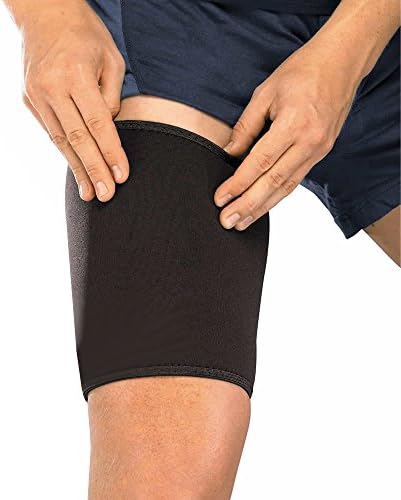 Shop Flash Leg Slimming Compression Thigh Shapers Men's, Black, Small