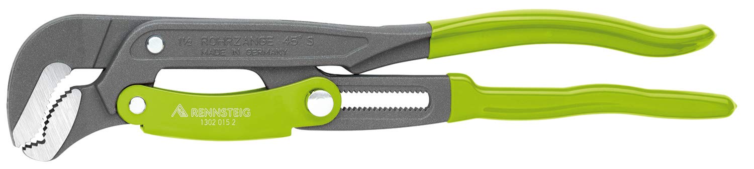 Rennsteig 1302 015 2 "S-Type" SRS-Pipe Wrench, Red, 1 1/2-Inch