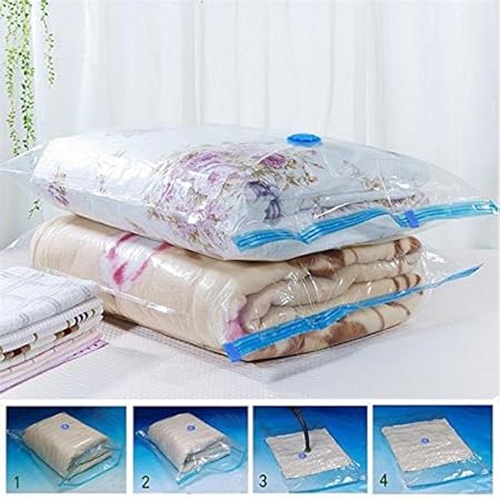 Yaheetech 10× Vakuumbeutel Aufbewahrungsbeutel 74cm x 130cm + 50cm x 86cm Vakuum Beutel für Bett und Kleidung