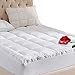WhatsBedding Overfilled Pillow Top Mattress Pad 100% Cotton 3M Down Alternative Filling Pillowtop Mattress Topper Cover-Fitted Quilted 8-21 Inch California King Mattress Pad Extra Deep Pocket