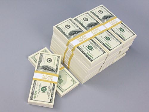 PROP MONEY Real Looking Copy $100s Pack - BLANK FILLERS Total $260,000 for Movie, TV, Videos, Advertising &amp; Novelty