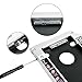 SSD Hard Drive Caddy for Macbook Pro, Optical SuperDrive DVD CD ROM SATA HDD SSD Hard Drive Disk Caddy Tray Bay Adapter for Apple Unibody Macbook / Macbook Pro 13 15 17 early mid late 2009 - 2012