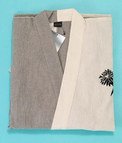 Amazon 男甚平 ナカノヒロミチ 生成り グレー 紳士用 メンズ Hiromichi Nakanoブランドじんべい 甚平 通販