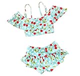 Taiycyxgan Girls Cherry Two-Pieces Bikini Set Beach Slip Tops Swimwear