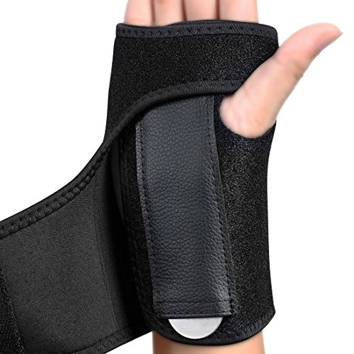 Nlife Adjustable HAND BRACE, WRIST WRAP, HAND SUPPORT Carpal Tunnel Splint Arthritis Sprains Strain Best for Exercise, Martial Arts, Tennis, Bike, and Motorcycle