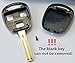 HelloAuto 2 Pack Key Shell Fob Cover Case Replacement Remote with Blank Key Compatible with Lexus ES GS GX is LS LX RX SC