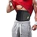 Just Fitter Adjustable Waist Trainer and Trimmer Belt for Men and Women, Medium: (44-Inch-by-9-Inch), Black