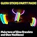 Glow Sticks Bulk Necklaces Headband Party Colored Glow In The Dark Party Supplies Toys Necklaces For Kids Bracelet Bulk Supply Lights Glowing Bracelets Glow Sticks Multicolor (Total 100 Pcs 7 Colors)