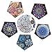 48 Pieces Mandala Stencils Set Mandala Dot Painting Templates for DIY Art Project Walls, Furniture, Floor, Tiles Decor and Stone Rock Painting（3.9