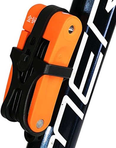 Bike folding locks Chain folding resistance of hydraulic lock (orange)