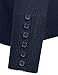 BH B.I.L.Y USA Women's V-Neck Button Down Long Sleeve Classic Knit Cardigan Navy Small