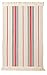 Ikea Flatwoven Area Kitchen Rug Stripes Cotton Red Black Throw Mat