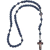 Blessed Carlo Acutis Rosary | Blue Wooden Beads | Prayer Card Gift Set for the Canonization of Blessed Carlo | First Millennial Saint | Patron of the Internet