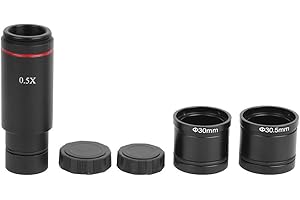 Microscope Camera Adapter 0.5X C Mount Adapter Microscope Camera Adapter 0.5X Times C Mount Lens Adapter Set for Microscope C