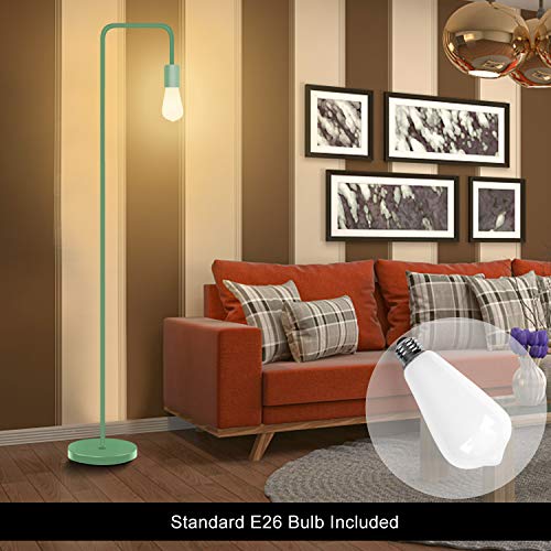 PAZZO Floor Lamp, Industrial Floor Lamp, Led Light Bulb Included, in ...