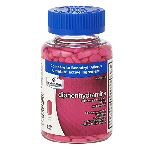 Member's Mark Diphenhydramine HCl 25 Mg Allergy Medicine and