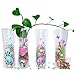 HGFF kikafok Collapsible & Expandable Plastic Vase 8 PCS and Water Beads Reusable - for Travel, Vacations, Camping, Weddings, Table Decor