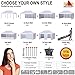 ABCCANOPY 10x20 Pop Up Canopy Tent Commercial Instant Outdoor Canopy Premium-Series with 3 Sidewalls and Hexagonal Legs,White