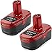 VINIDA 2Pack 6.0Ah 18V P108 Battery Replacement for Ryobi 18V Battery Lithium Compatible with Ryobi Battery P102 P104 P109 Cordless Power Tools