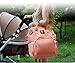 SUNVENO Diaper Bag Backpack Functional Baby Nappy Changing Bag with Insulated Pockets Waterproof Fabric Large Capacity (Pink)