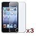 3 Pack of Premium Reusable LCD Screen Protectors for Apple iPod Touch 2nd 3rd Gen Generation 32GB / 64GB