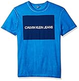 Calvin Klein Men's Short Sleeve T-Shirt Ckj Square Printed Logo