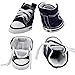 abcGoodefg Pet Dog Shoes Puppy Canvas Sport Sneaker Boots, Outdoor Nonslip Causal Shoes, Rubber Sole Soft Cotton Inner Fabric Shose for Snall Dog #2(1.331.73), Dark Blue