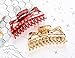 Prettyou Thick Hair Super Large Clips Crystal Plastic Claw Clamps Hairgrips Clips Accessories for Women, 2 pack. (E)