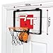 Rec-Tek Deluxe Over-the-Door Mini Basketball Hoop Game for Kids with Score Display and Ball Storage