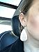 L&N Rainbery Teardrop Leather Earrings Antique Looking 2 Pairs Pack (Light gold+Black)