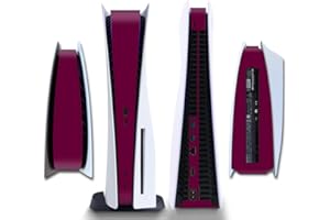 IFEEHE Side Protective Film Sticker PS5 Disk Edition Skin Sticker Decal Cover for PS5 Console (Red Wine)