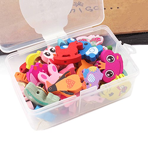 Toosunny 30 Pcs Decorative Thumbtacks Lovely Animal Shape PushPins Cartoon Drawing Pins for Feature Wall, Whiteboard, Corkboard, Photo Wall - Thumbnail 2