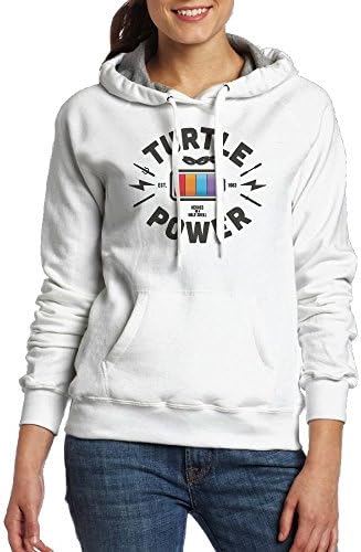 Kawerfgd Turrle Power Battery Design Men's Cool Long Sleeve Hooded Sweatshirt XXL White