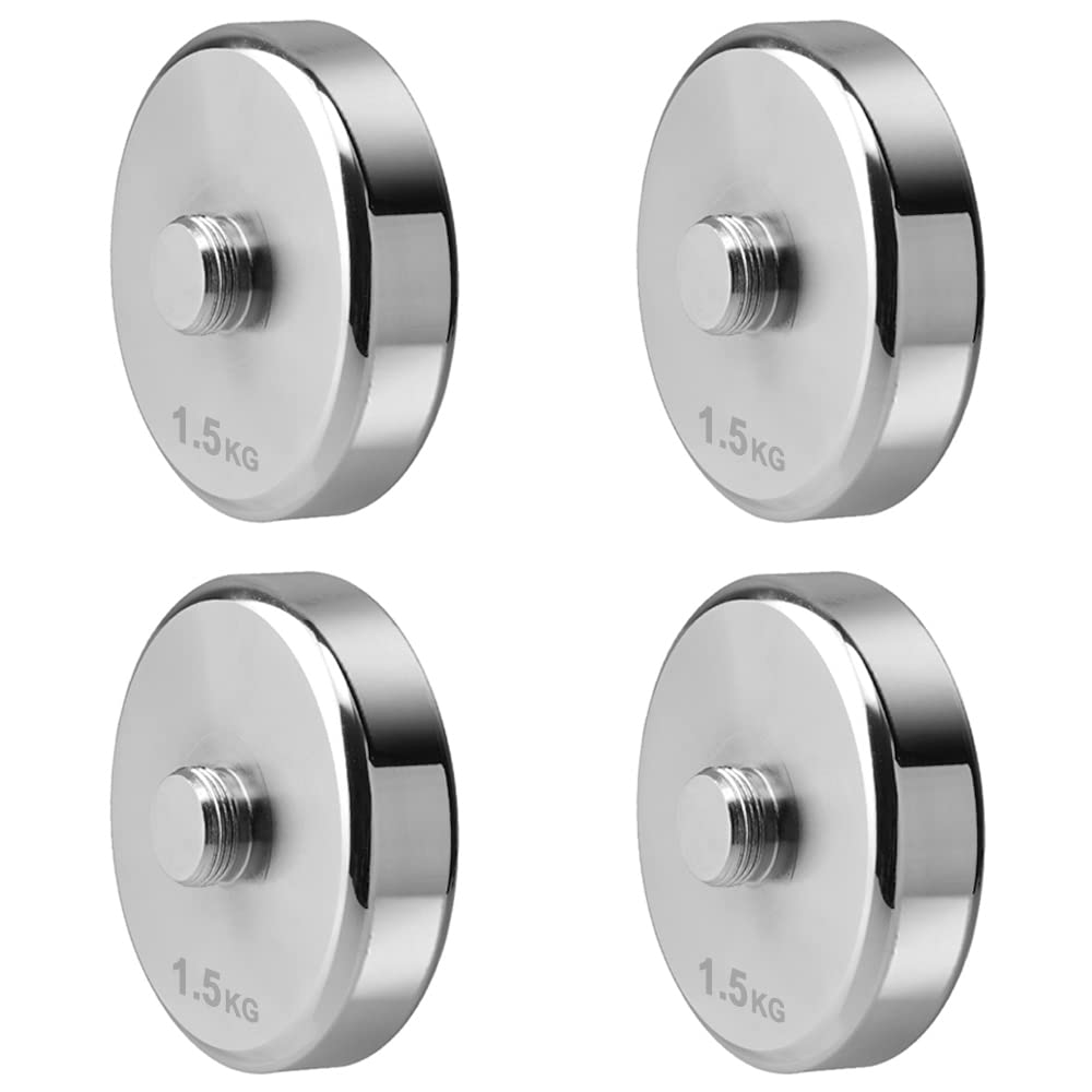 Northdeer ダンベルプレート Northdeer 鏡面仕上げ版／通常版可変式ダンベル専用 通常版の加工（テクスチャー有） スチール製 クロームメッキ 1.5kg×4枚商品画像
