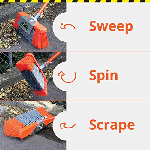 BLADE SWEEP Push Broom Outdoor Garage Broom 18 inch Heavy Duty