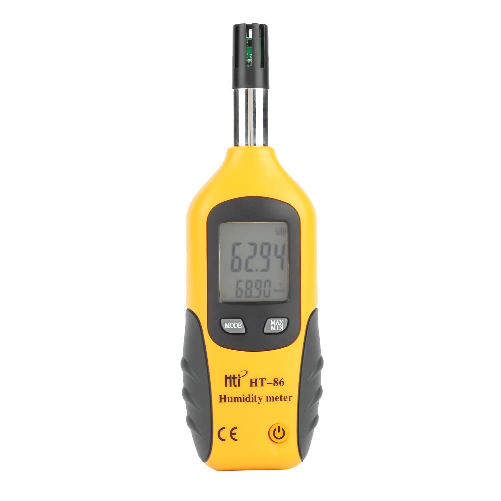 HT86 Digital Humidity and Temperature Meter Humidity Gauge Monitor Hygrometer Wet