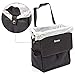 iKross Hanging Car Trash Can with Leakproof Bag, Lid, Backseat Strap, Side Pockets, Auto Storage Organizer for Travel, Road Trip - Black