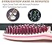 ADTZYLD Hair Straightener Brush, Hair Straightening Brush Comb Ionic Ceramic Upgraded Professional LCD Display Electric Straightening Irons Straight for Women (Pink)thumb 3