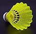 Colletia Badminton 12-Pack Medium Speed Shuttlecocks (Yellow) Nylon Feather Birdies Balls Great Durability and Stability Suitable for Outdoor Indoor Sports Training (Yellow)